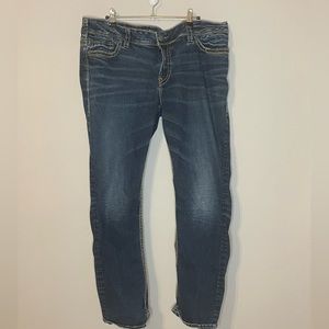 Silver Suki Mid Straight Jeans